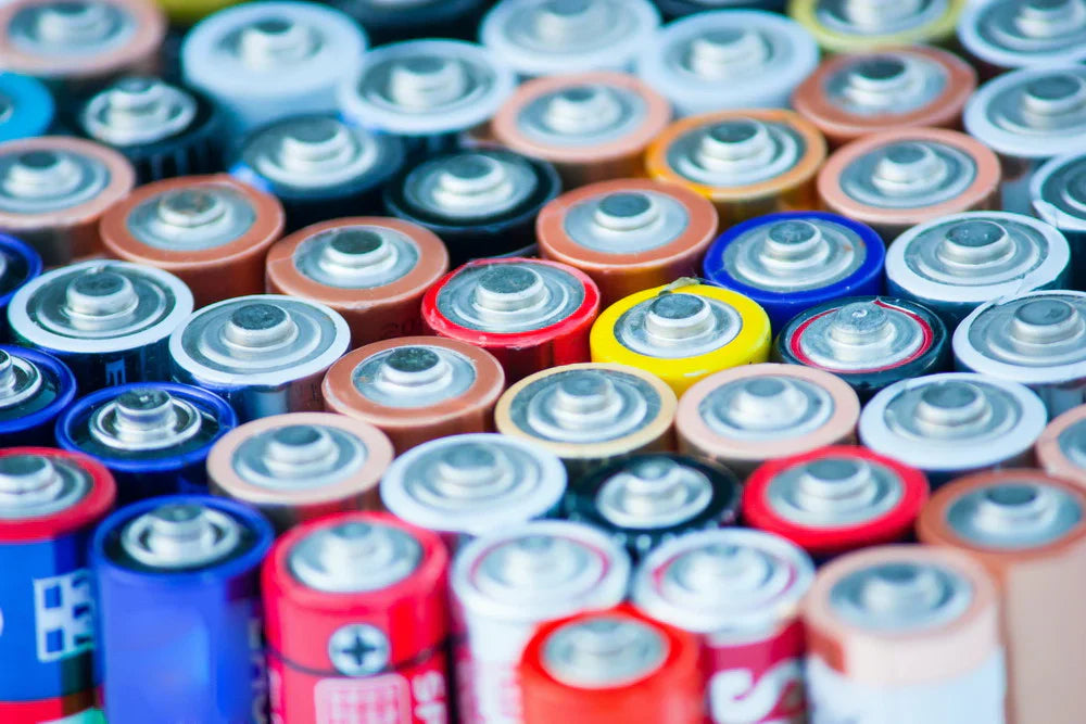 Colorful AA batteries