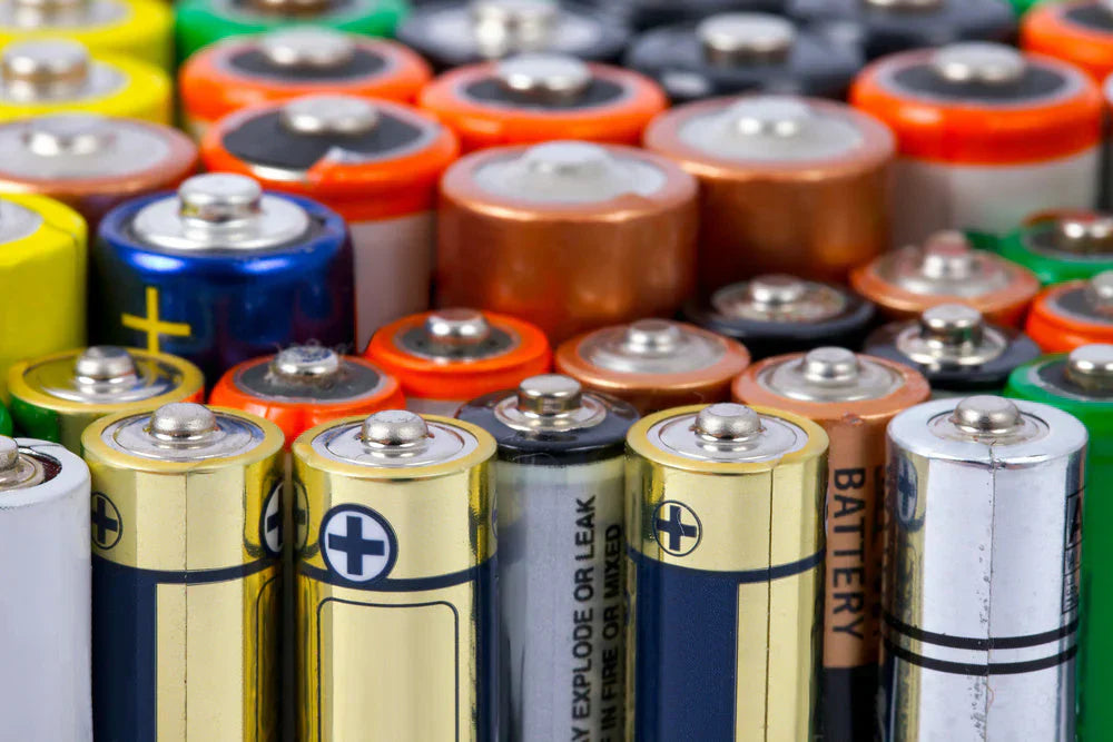 Colorful AA and AAA batteries