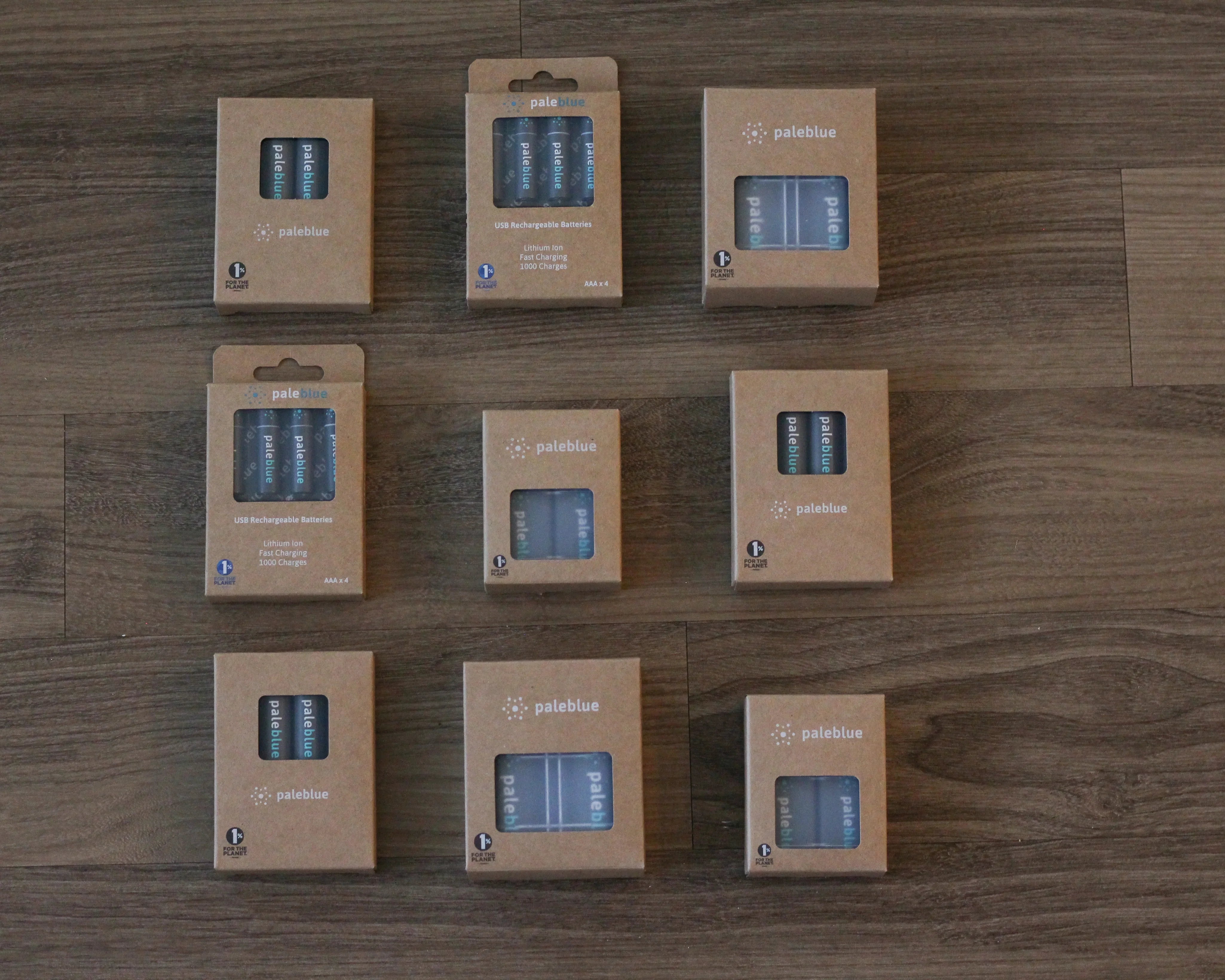 Packed Pale Blue batteries