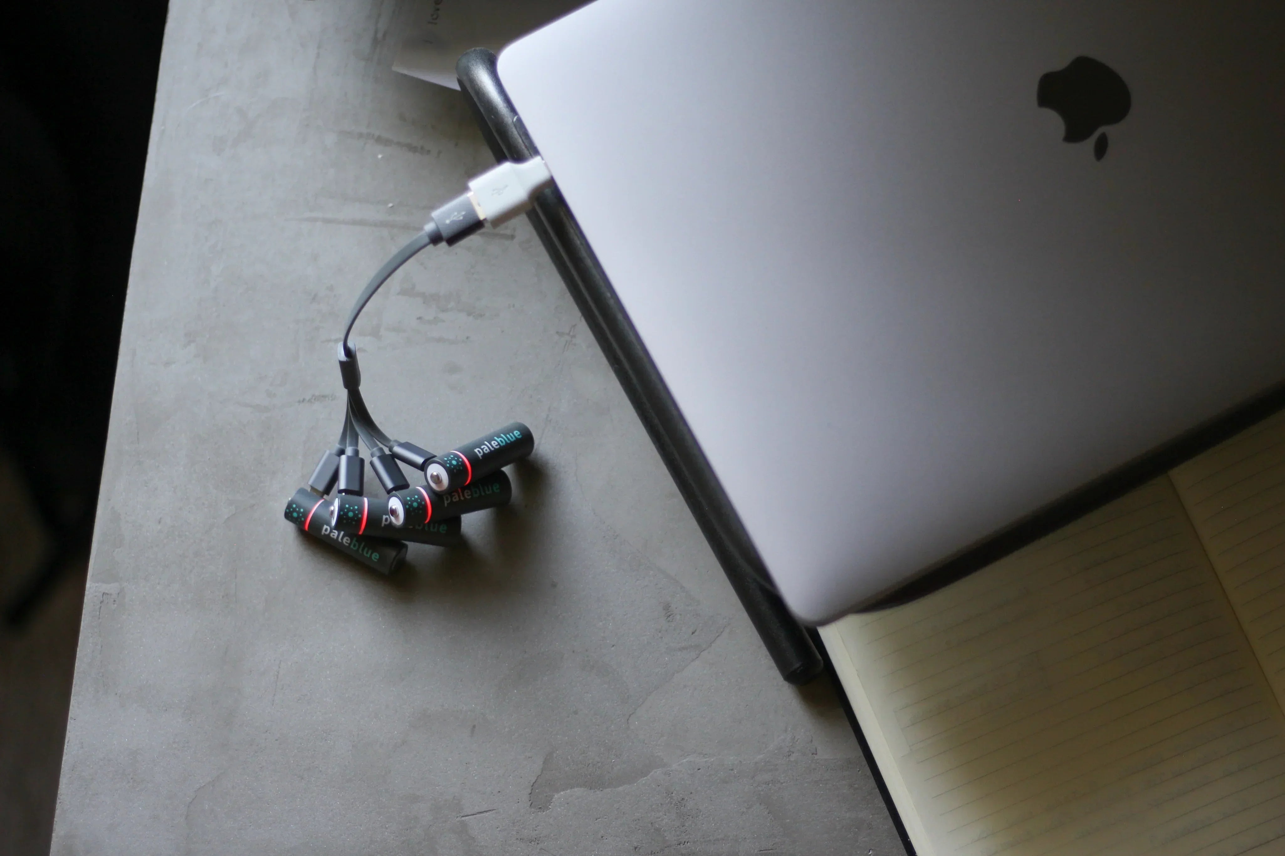 charging batteries with laptop