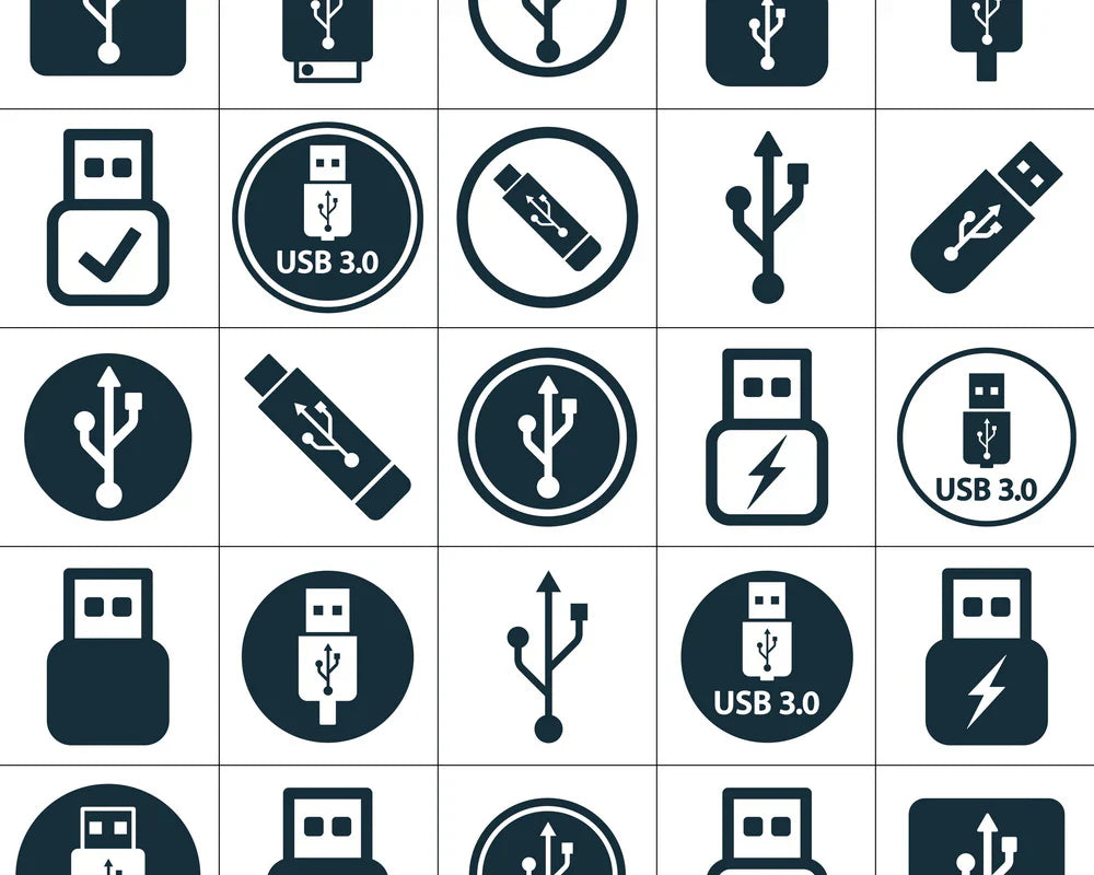 USB charger icons
