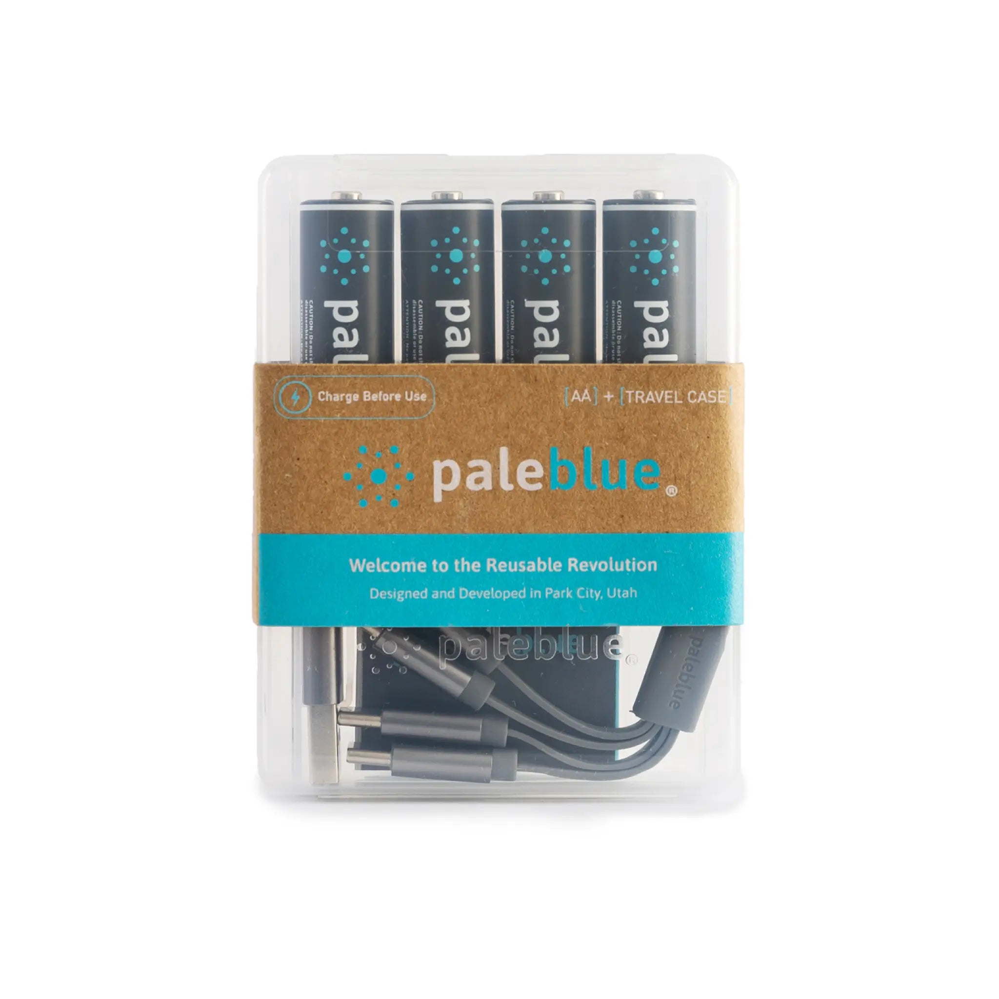 Pale Blue's AA USB-C Rechargeable Batteries