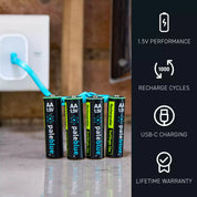 Voyager AA USB-C Rechargeable Batteries