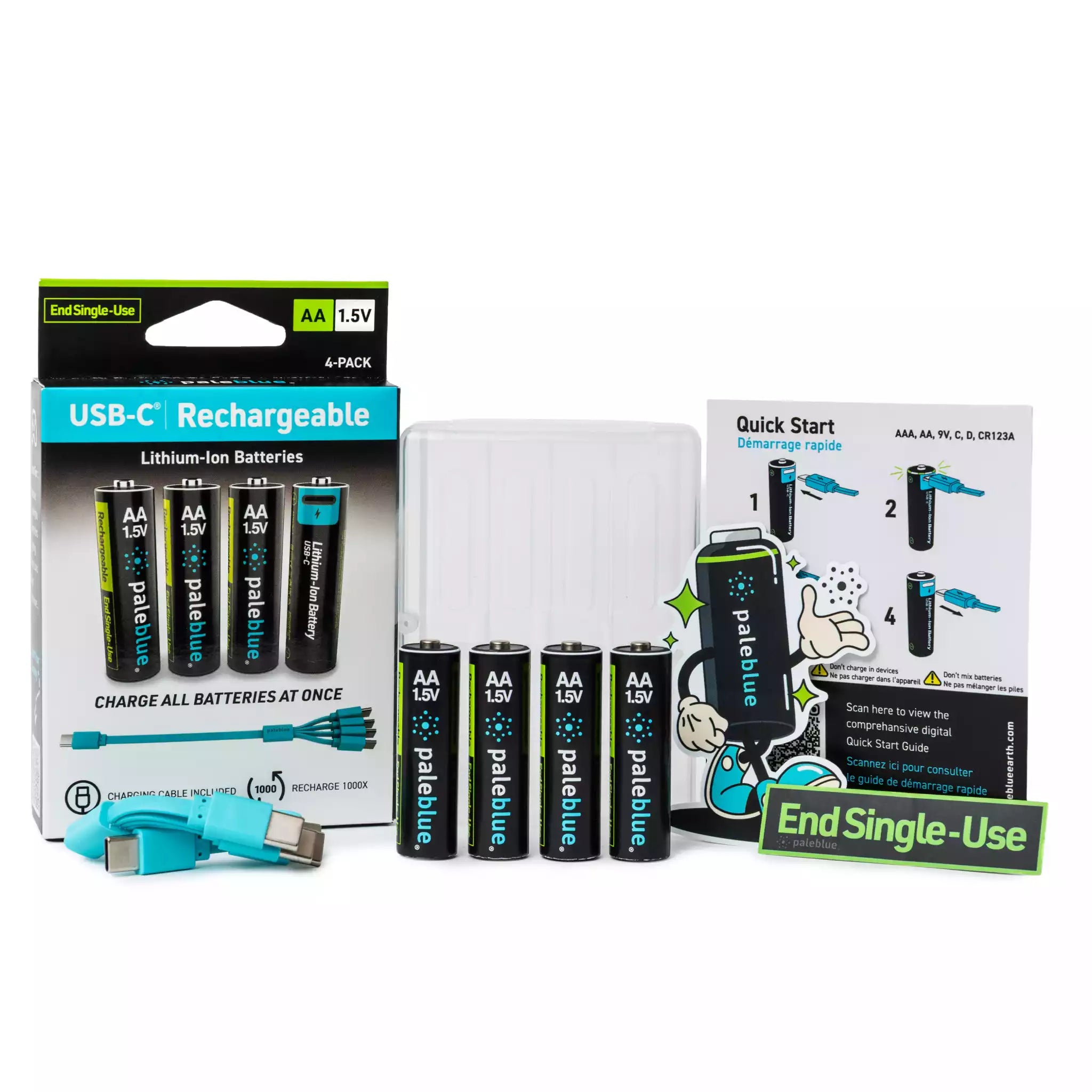 Voyager AA USB-C Rechargeable Batteries
