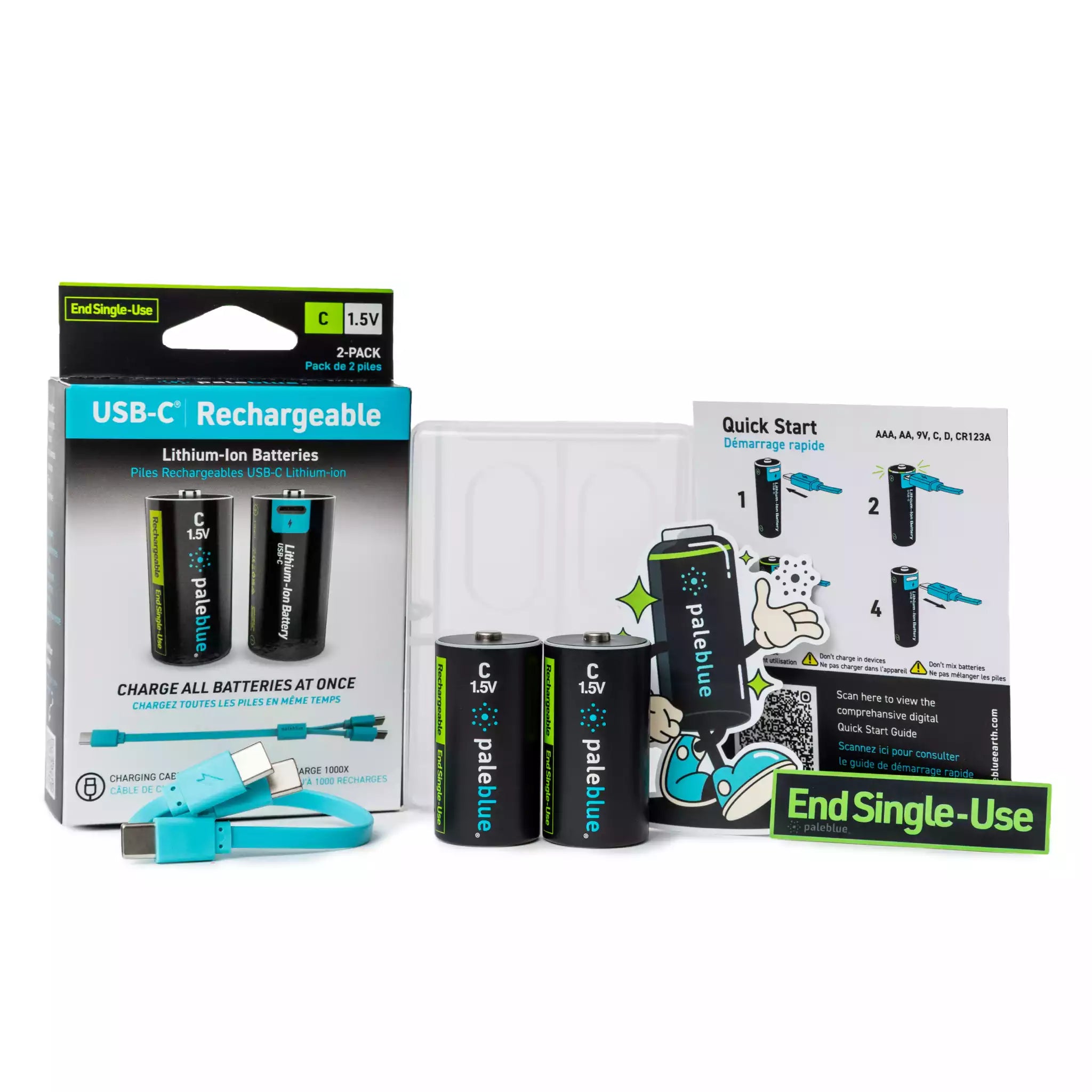 Voyager C USB-C Rechargeable Batteries