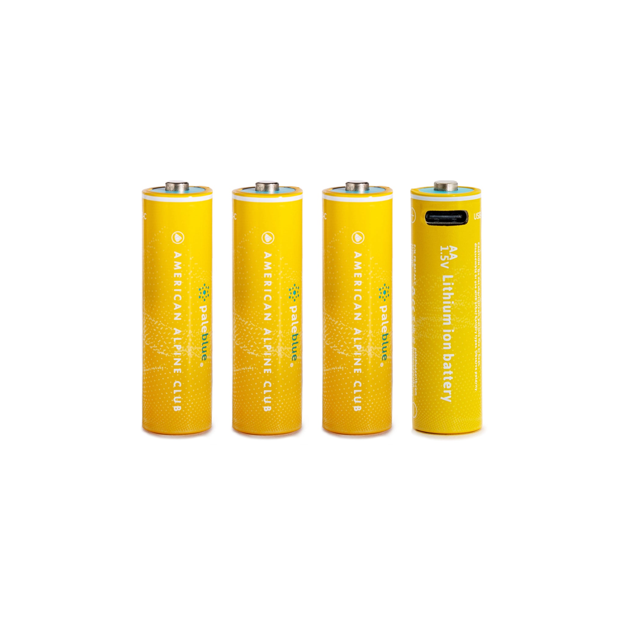 8 Piles Rechargeables USB-C AA / HR6 1700mAh PaleBlue Lithium Ion