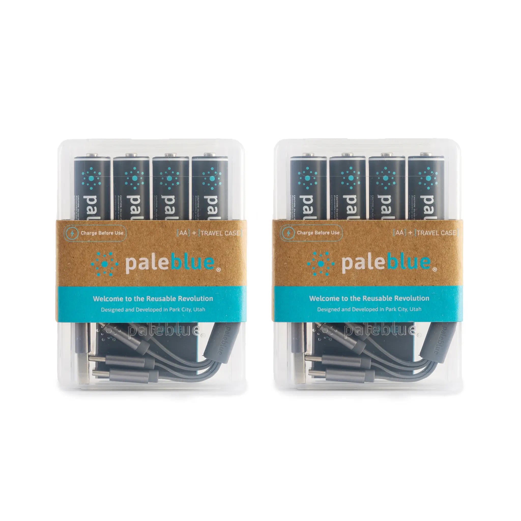 two packs of aa batteries